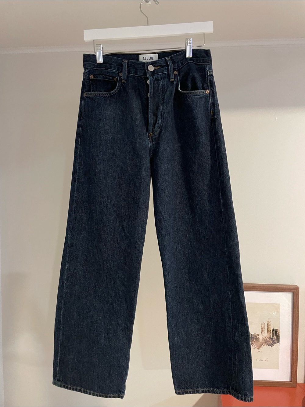 Agolde High-Rise Wide Leg Jeans